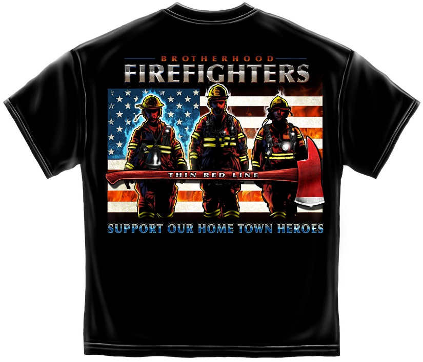 Support Our Firefighters Tee Shirt