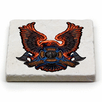 Firefighter Eagle and Axes Coaster