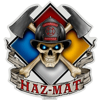 Haz-Mat Firefighter Decal